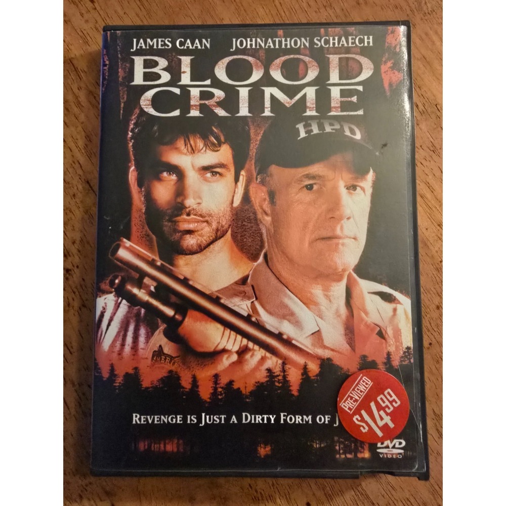 Blood Crime (DVD, 2003),‎ James Caan, Johnathon Schaech, Good Condition